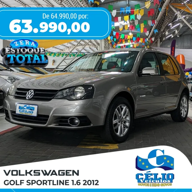 VW - VOLKSWAGEN GOLF SPORTLINE 1.6 MI TOTAL FLEX 8V 4P